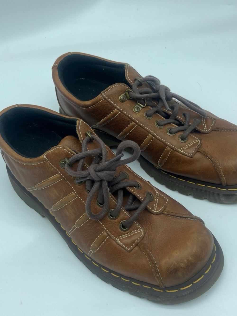 Dr. Martens Brown Leather Casual Lace-Up Loafers